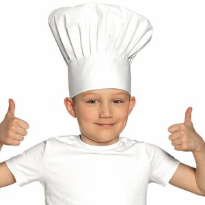 Kochm�tze 30 cm hoch B�ckerm�tze Chef deluxe f�r Kinder