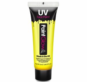 Schwarzlicht Farbe UV-Schminke Make-Up gelb