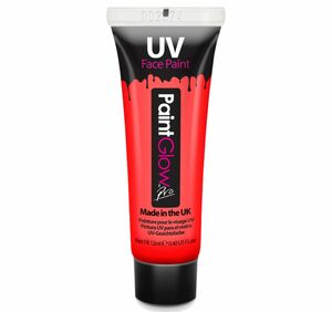 Schwarzlicht Farbe UV-Schminke Make-Up rot