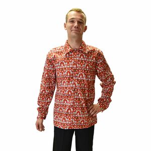 Weihnachts-Hemd Rentier Rudolf f�r Herren mit Christmas-Motiv