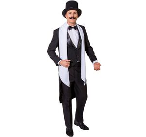 Frack Kost�m schwarz mit Satinkragen 20er Jahre f�r Herren