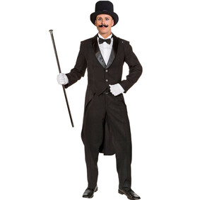 Herren Kost�m Showfrack gef�ttert mit Satinkragen schwarz