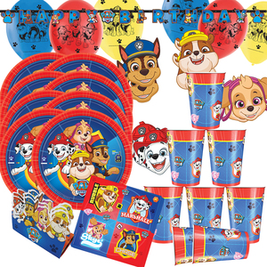 Paw Patrol Party-Set Hunde Tisch-Deko 55-tlg. Kindergeburtstag Party-Zubeh�r