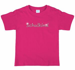 T-Shirt Schulanfang Schulkind mit Glitzer f�r Kinder
