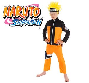 Naruto Shippuden Kost�m inkl. Per�cke f�r Kinder