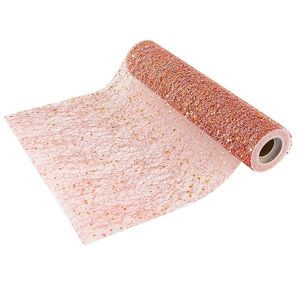 Tischl�ufer Glitter ros� 5 m x 20 cm Deko Hochzeit Weihnachten