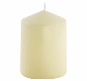 Kerze Stumpenkerze 10 x 6 cm Rot Elfenbein Weihnachten Hochzeit