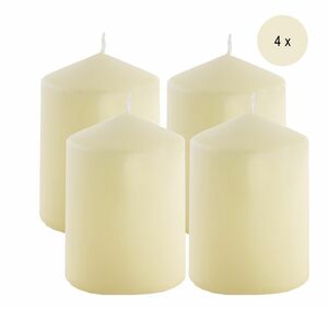 4 Adventskerzen Stumpenkerzen Adventskranz 10x6cm 28h Farbauswahl