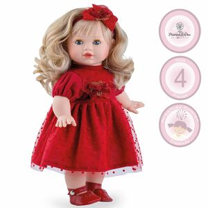 Puppe Paula M�dchen 42 cm mit Haare Schlafaugen Spielzeug