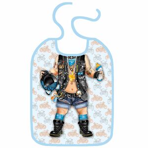 Baby L�tzchen Biker Boy zum Binden Geschenkidee hautfreundlich 33 x 25 cm