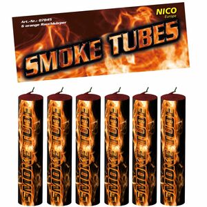 Nico Smoke Tubes Orange  - 6 Rauchfackeln je 50 Sek.