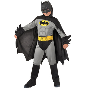 Batman Kost�m The Dark Night Schwarz Grau f�r Kinder