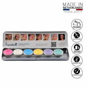 Gesichts- und K�rperschminke 6 Pastellfarben Aqua Schminke�