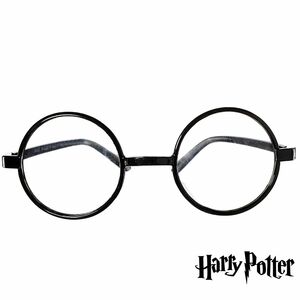 Harry Potter Brille schwarz mit runden Glsern Kostm-Zubehr