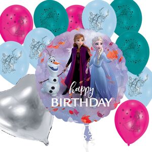 Frozen Luftballon Party-Set Die Eisknigin Anna & Elsa 12-tlg. Deko-Zubehr