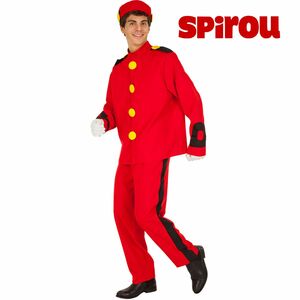 Spirou Kostüm Hotelpage Comic-Held für Herren