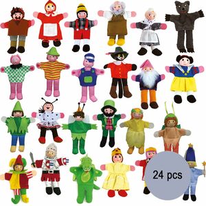 24 Fingerpuppen Deluxe f�r Kasperletheater 13 cm Kinder Spielzeug