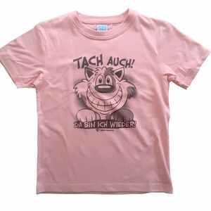 Kinder T-Shirt Rosa mit Spruch & Tier-Motiv Tach auch Da bin ich wieder 