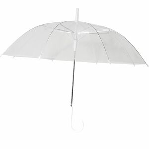 Durchsichtiger Regenschirm transparent Festival Hochzeit  97cm mit Automatik 