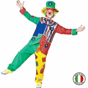 Clown Kost�m Fridolin Fr�hlich Deluxe f�r Erwachsene