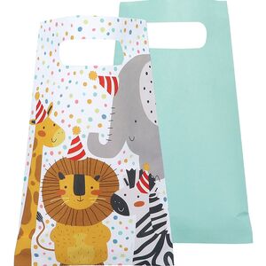 Partyt�ten Safari Party Wilde Tiere Afrika Mitgebsel-Beutel 23 x 15 cm 10 St�ck