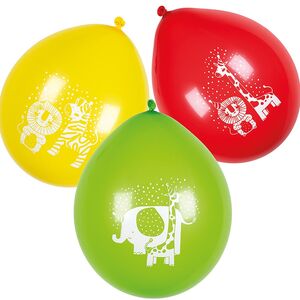 Luftballons Safari Party Wilde Tiere Afrika 6 St�ck Party-Deko Kindergeburtstag