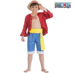 One Piece Kost�m Ruffy Strohhut Monkey D. Ruffy f�r Kinder