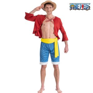 One Piece Kost�m Ruffy Strohhut Monkey D. Ruffy f�r Herren