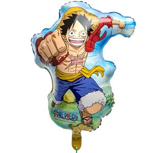 One Piece Folienballon XXL Ruffy 34,6 x 45 cm Party-Deko