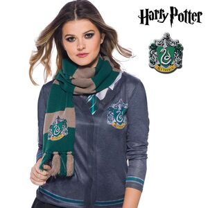 Slytherin Schal grn-wei gestreift Harry Potter Kostm-Zubehr