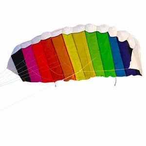 Lenkmatte Regenbogen bunt ab 6 Jahre 120 cm Zweileiner Flugdrache