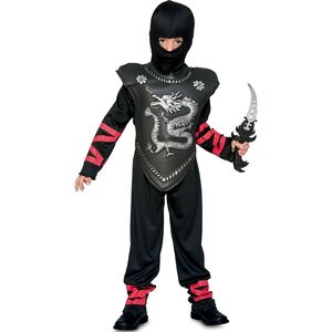Ninja Kost�m Silberner Drache Shinobi f�r Kinder