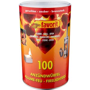 Anz�ndw�rfel 100er Dose wei� von Favorit