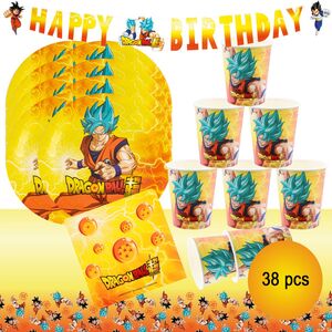 Dragon Ball Party-Set Kindergeburtstag 38-tlg. Party-Deko