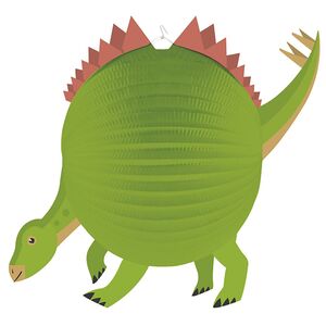 Dino Lampion aus Papier 25 cm Dinosaurier Stegosaurus Laternenumzug