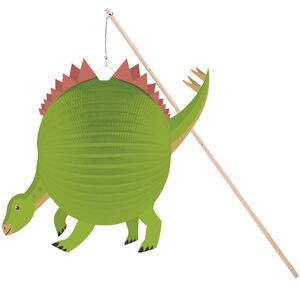 Dino Lampion Stegosaurus�25 cm inkl. Laternenstab aus Holz mit LED-Licht
