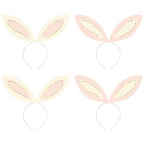 Hasenohren Haarreif 4 St�ck Bastel-Set 12,5 x 25 cm Party-Deko Ostern