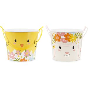 Ostereier suchen S��igkeiten-Eimer 2 St�ck Osterkorb 14 cm hoch f�r Kinder