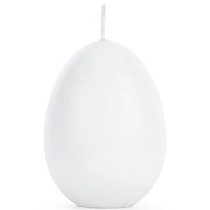 Osterei Kerze 10 cm hoch Pastell Wei� Tisch-Deko Ostern