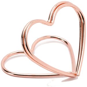 Tischkartenhalter Herzen Ros�gold 10 St�ck 2,5 cm f�r Hochzeit Geburtstag Fotohalter