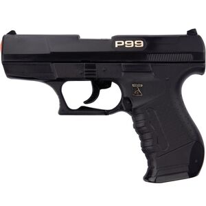 Polizei Pistole schwarz P99 Special Agent 18 cm 25-Schuss Spielzeug-Pistole