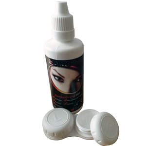Kontaktlinsen-Set Kombil�sung 60 ml und Aufbewahrungsbox f�r 2 Linsen Zubeh�r