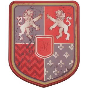 Ritter Schild 29 x 35 cm Leo L�wenherz aus Schaumstoff f�r Kinder