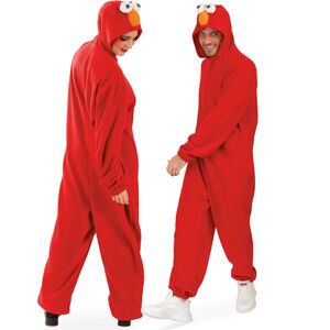 Monster Kost�m Kuschelmonster Omle Rot f�r Erwachsene