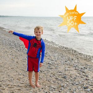UV-Kleidung Super Spider 2-tlg. UPF 50+ UV Sch�tzend Bademode f�r Kinder