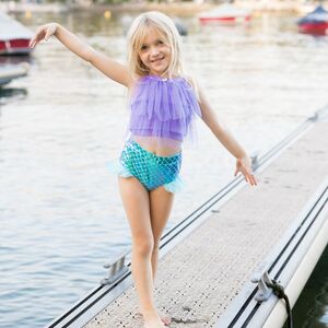 UV-Kleidung Meerjungfrau 2-tlg. UPF 50+ UV Sch�tzend Bademode f�r M�dchen