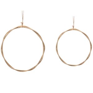 Rattan-Kranz rund 2 St�ck 30 und 24 cm zum Dekorieren & Basteln Deko