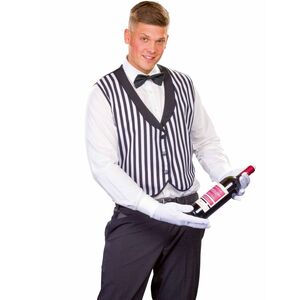 Butler Kost�m Diener James mit Fliege und Handschuhen f�r Herren