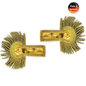 Schulterklappen Epauletten 2 St�ck Gold 27 x 18 cm Kost�m-Zubeh�r f�r Erwachsene