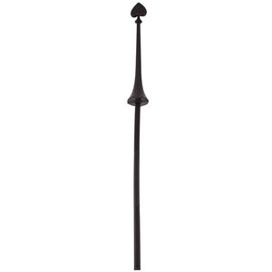 Spielkarten Stab Herz Spazierstock Schwarz 139 cm 4-teilig f�r Erwachsene